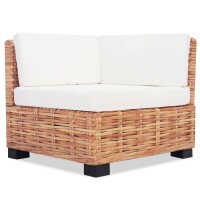 vidaXL Sofagarnitur 16-tlg. Nat&uuml;rliches Rattan