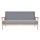 vidaXL 3-Sitzer-Sofa Stoff Hellgrau