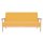 vidaXL 3-Sitzer Sofa Stoff Gelb