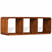 vidaXL TV-Schrank Massivholz mit Honigfarbenem Finish 120x30x40 cm