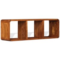 vidaXL TV-Schrank Massivholz mit Honigfarbenem Finish 120x30x40 cm