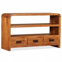 vidaXL TV-Schrank Massivholz Akazie 90x30x55 cm