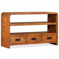 vidaXL TV-Schrank Massivholz Akazie 90x30x55 cm