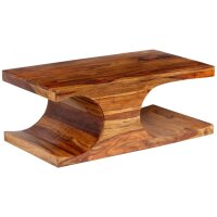 vidaXL Couchtisch Massivholz 90 x 50 x 35 cm