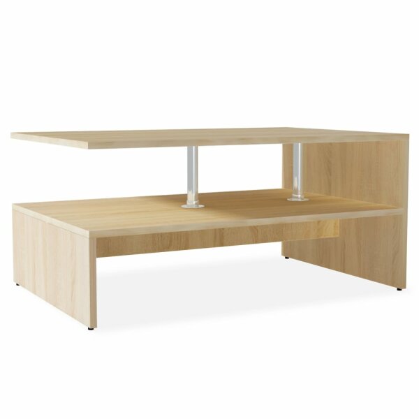 vidaXL Couchtisch Holzwerkstoff 90x59x42 cm Eiche