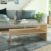 vidaXL Couchtisch Holzwerkstoff 90x59x42 cm Eiche