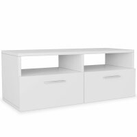 vidaXL TV-Schrank Holzwerkstoff 95x35x36 cm Wei&szlig;