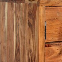vidaXL Sideboard Massivholz mit geschnitzten T&uuml;ren 160&times;40&times;75 cm