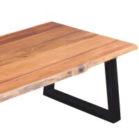 vidaXL Couchtisch Akazienholz Massiv 110 x 60 x 40 cm