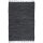vidaXL Handgewebter Chindi-Teppich Leder 120x170 cm Grau