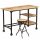 vidaXL Schreibtisch mit Klapphocker Mangoholz Massiv 115x50x76 cm