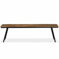 vidaXL Sitzbank Recyceltes Teak und Stahl 160 x 35 x 45 cm