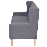 vidaXL 2-Sitzer-Sofa Stoff Grau