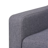 vidaXL 2-Sitzer-Sofa Stoff Grau