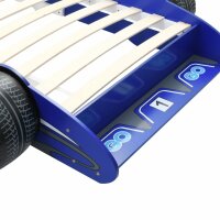 vidaXL Kinderbett im Rennwagen-Design 90 x 200 cm Blau