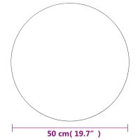 vidaXL Wandspiegel 50 cm Rund Glas