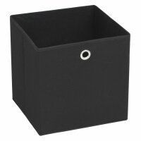 vidaXL Aufbewahrungsboxen 4 Stk. Vliesstoff 32 x 32 x 32 cm Schwarz