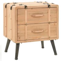 vidaXL Nachttisch Massiv Tannenholz 50 x 35 x 57 cm