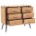 vidaXL Schubladenschrank Tannenholz Massiv 91 &times; 35 &times; 73 cm