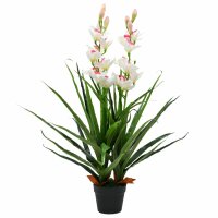 vidaXL Künstliche Cymbidium Orchideenpflanze mit...