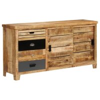 vidaXL Sideboard Mangoholz Massiv 160 x 40 x 80 cm