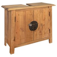 vidaXL Badezimmer-Unterschrank Recyceltes Massivholz 70x32x63 cm