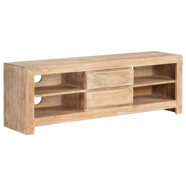 vidaXL TV-Schrank Akazienholz Massiv 120 x 30 x 40 cm Hellbraun