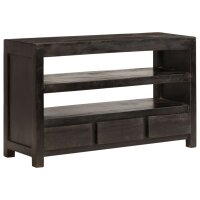 vidaXL TV-Schrank Akazienholz Massiv 90x30x55 cm Dunkelbraun