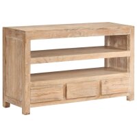 vidaXL TV-Schrank Akazienholz Massiv 90x30x55 cm Hellbraun