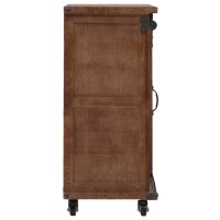 vidaXL Aufbewahrungsschrank Tannenholz Massiv 64x33,5x75 cm Braun