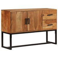 vidaXL Sideboard Braun 110x30x70 cm Massivholz Akazie