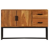 vidaXL Sideboard Braun 110x30x70 cm Massivholz Akazie