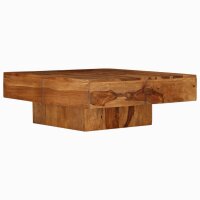 vidaXL Couchtisch Massivholz 80 x 80 x 30 cm