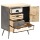 vidaXL Sideboard Mangoholz Massiv und Stahl 65 x 33 x 76 cm