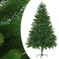 vidaXL K&uuml;nstlicher Weihnachtsbaum Naturgetreue Nadeln 210 cm Gr&uuml;n