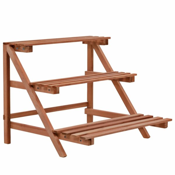 vidaXL 3-Tier Pflanzenst&auml;nder Zedernholz 48x45x40 cm