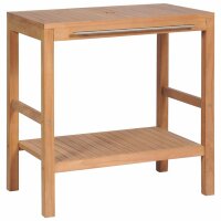 vidaXL Waschtischunterschrank Massivholz Teak 74x45x75 cm