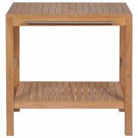 vidaXL Waschtischunterschrank Massivholz Teak 74x45x75 cm