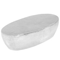 WOWONA Couchtisch Silber geh?mmert 100 x 50 x 28 cm...