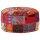 vidaXL Patchwork Sitzpouf Rund Baumwolle Handgefertigt 40x20 cm Rot