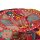 vidaXL Patchwork Sitzpouf Rund Baumwolle Handgefertigt 40x20 cm Rot