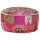 vidaXL Patchwork Sitzpouf Rund Baumwolle Handgefertigt 40x20 cm Rosa