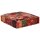 vidaXL Pouf Flickwerk Quadrat Baumwolle Handgefertigt 50&times;50&times;12 cm Rot