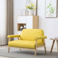 WOWONA 2-Sitzer-Sofa Stoff Gelb