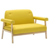 WOWONA 2-Sitzer-Sofa Stoff Gelb