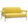 vidaXL 3-Sitzer-Sofa Stoff Gelb