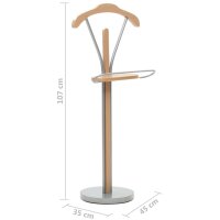 WOWONA Suit Stand 45 x 35 x 107 cm Naturell