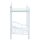 vidaXL Nachttisch Stahl und geh&auml;rtetes Glas 45x30,5x60 cm Wei&szlig;