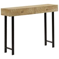 vidaXL Konsolentisch Mangoholz Massiv 102 x 30 x 79 cm