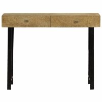 vidaXL Konsolentisch Mangoholz Massiv 102 x 30 x 79 cm